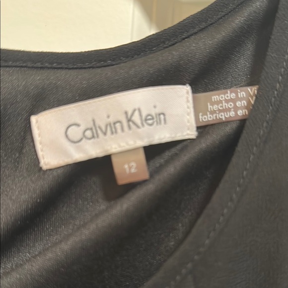 Calvin Klein Black and White Floral Sleeveless Dress - Picture 2 of 11